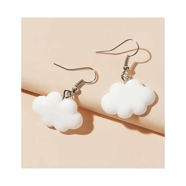 LRC Anting Tusuk Fashion Cloud Resin Alloy Earrings K25112