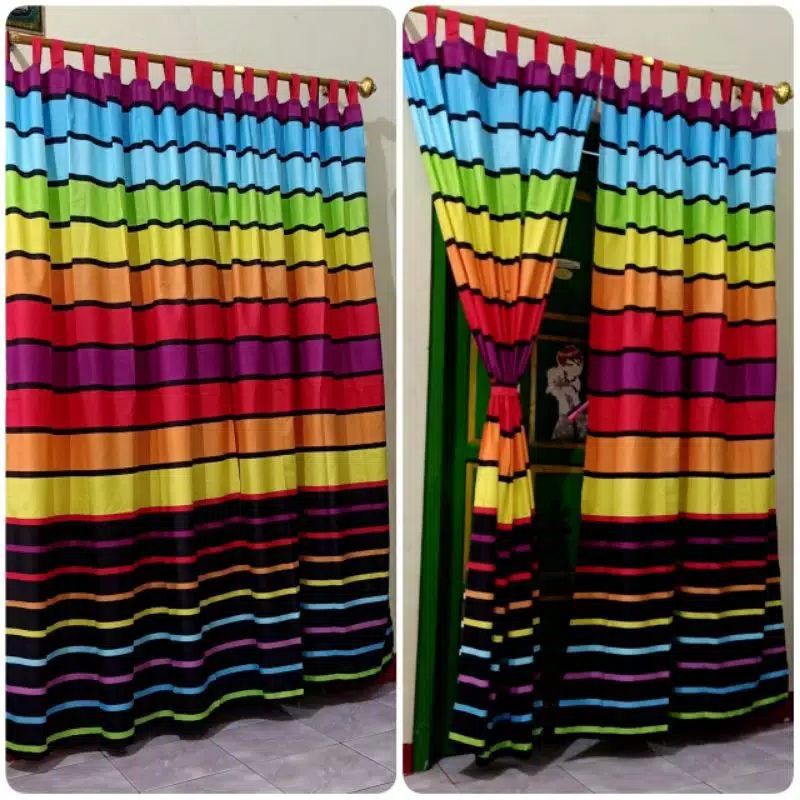 hordeng pintu RAINBOW|| hordeng pintu minimalis || hordeng pintu karakter