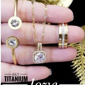 TiTanium set perhiasan wanita R03