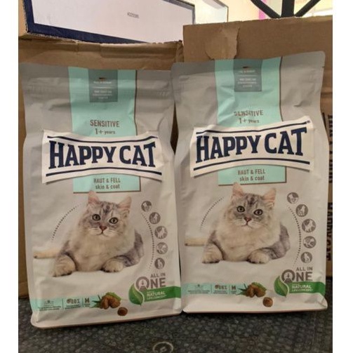 Happy Cat Sensitive Skin &amp; Coat 1,3kg Makanan Kucing Happy Cat