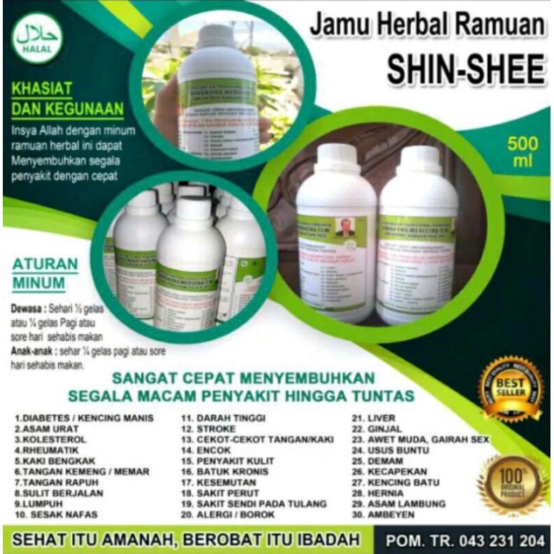 "Jamu"Herbal Ramuan Shinsee Tionghoa Hongkong Medistra TCM