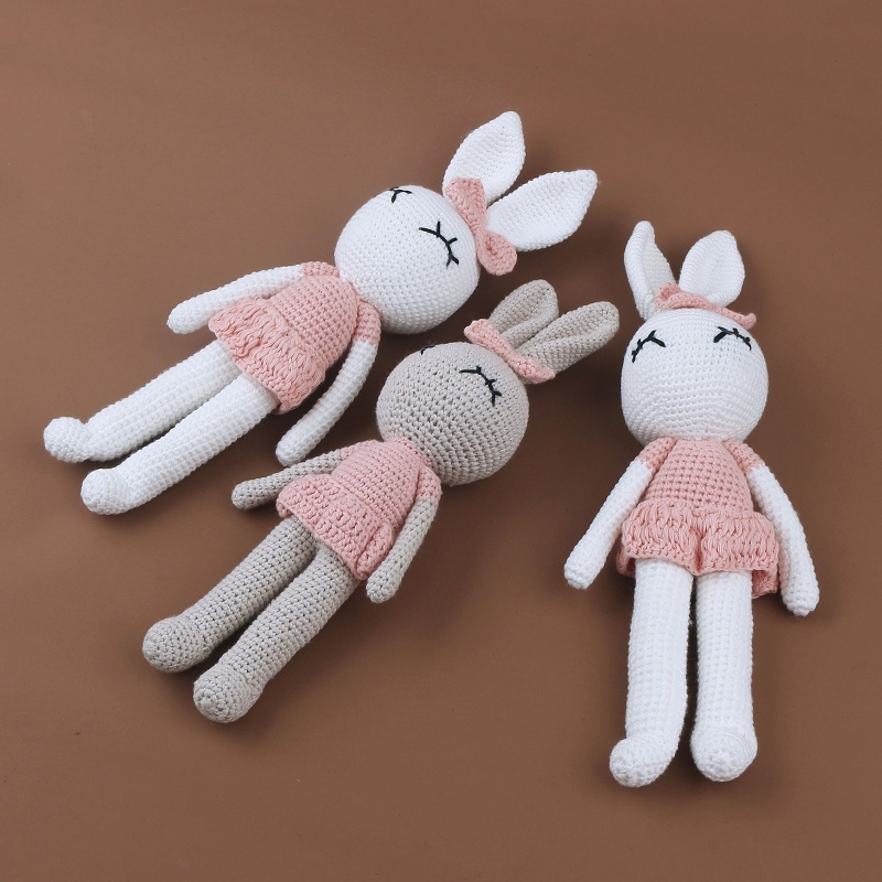 Mary Untuk Kreatif Buatan Tangan Kelinci Rajut Untuk Boneka Hewan Stuffed Plush Mainan Bayi Menenangkan Tidur Mainan Mewah Hadiah Untuk K