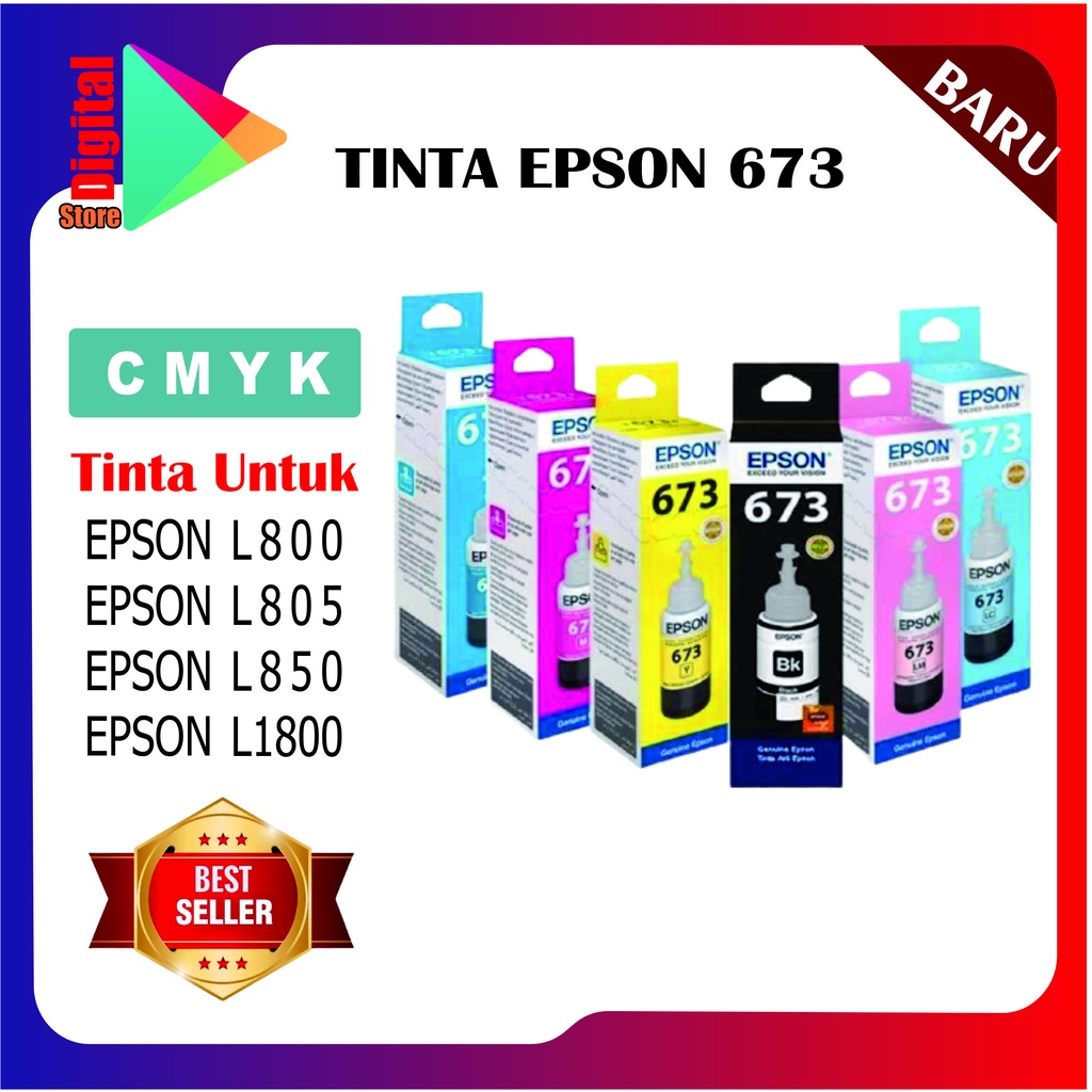 TINTA EPSON 673 PREMIUM(COMPATIBLE) FOR L800, L805, L805, L850, L1800