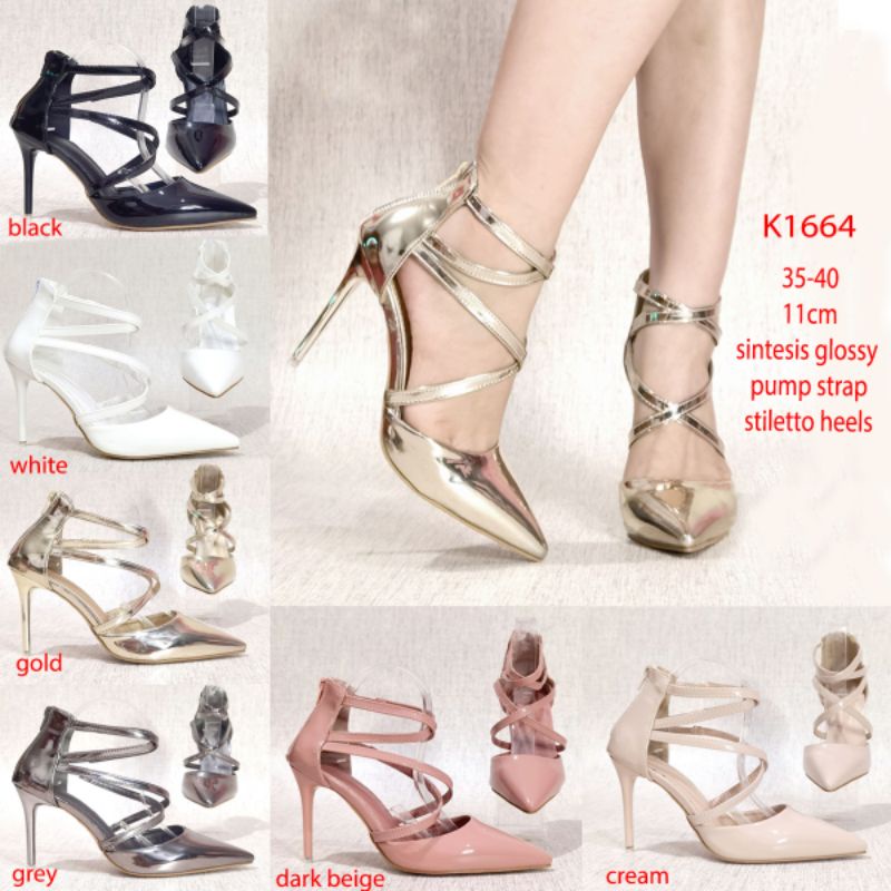pump strappy stiletto heels 11cm shoes