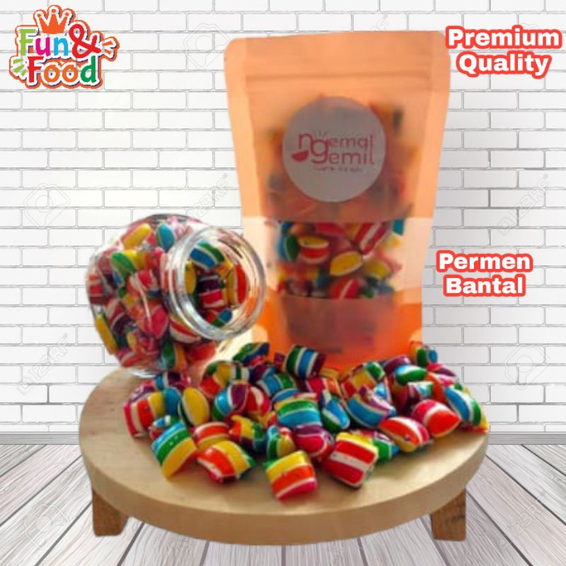 

Permen Bantal Pelangi Aneka Rasa Buah