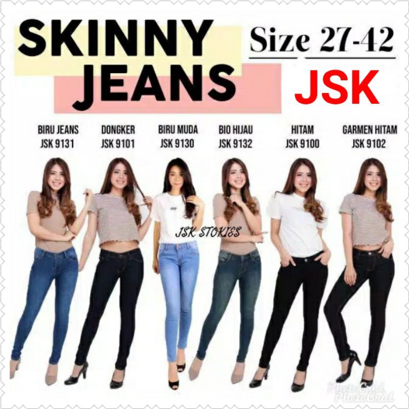 Celana Jeans Panjang JSK Skinny Jeans Wanita