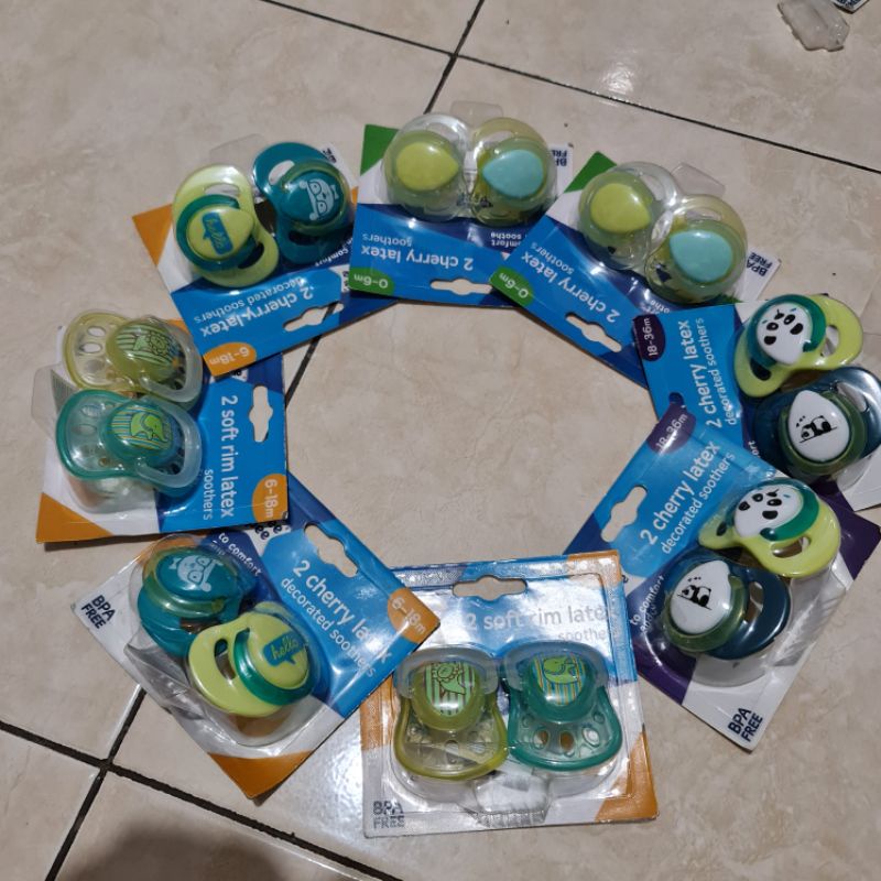 tommee tippee pacifier soother empeng bayi latex