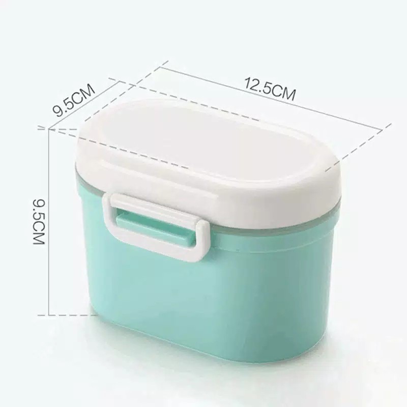 JOS907 Tempat Susu Kotak Penyimpanan Susu Bubuk Bayi Portable Sealed Ukuran Kecil