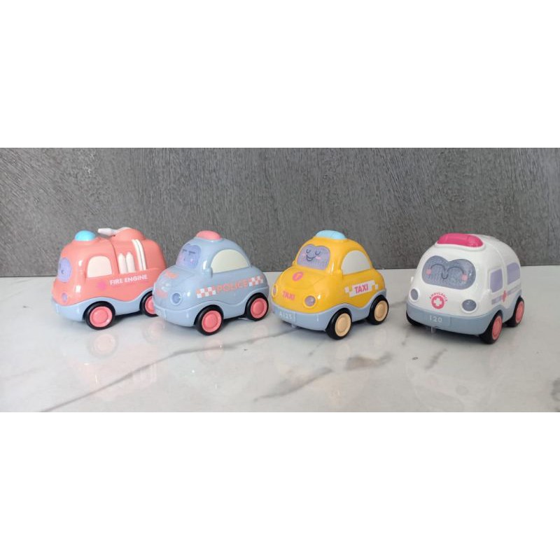 Transportation toys light sound series PASTEL SNI food grade mobil mainan anak kids mrh transportasi