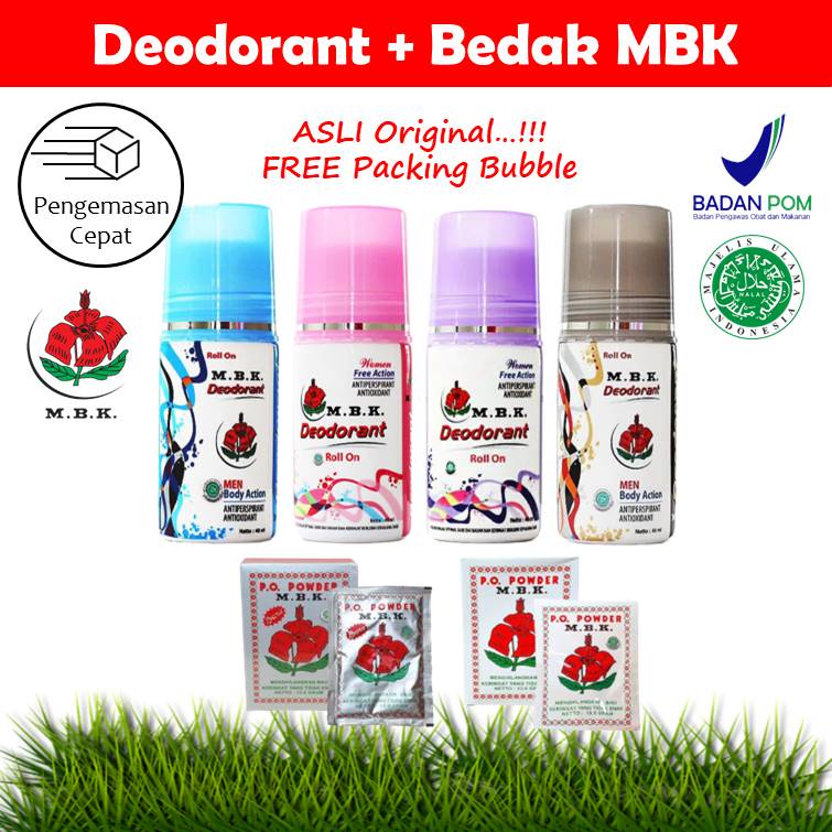 MBK Roll on Deodorant - Bedak M.B.K Powder