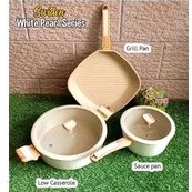 set wajan panci anti lengket Tiga Raksa swiden pearl series