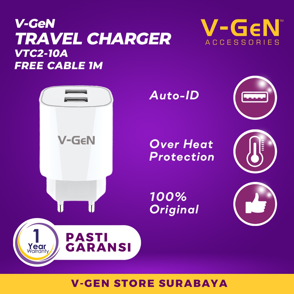 Adaptor Charger V-GeN Fast Charging V-GeN