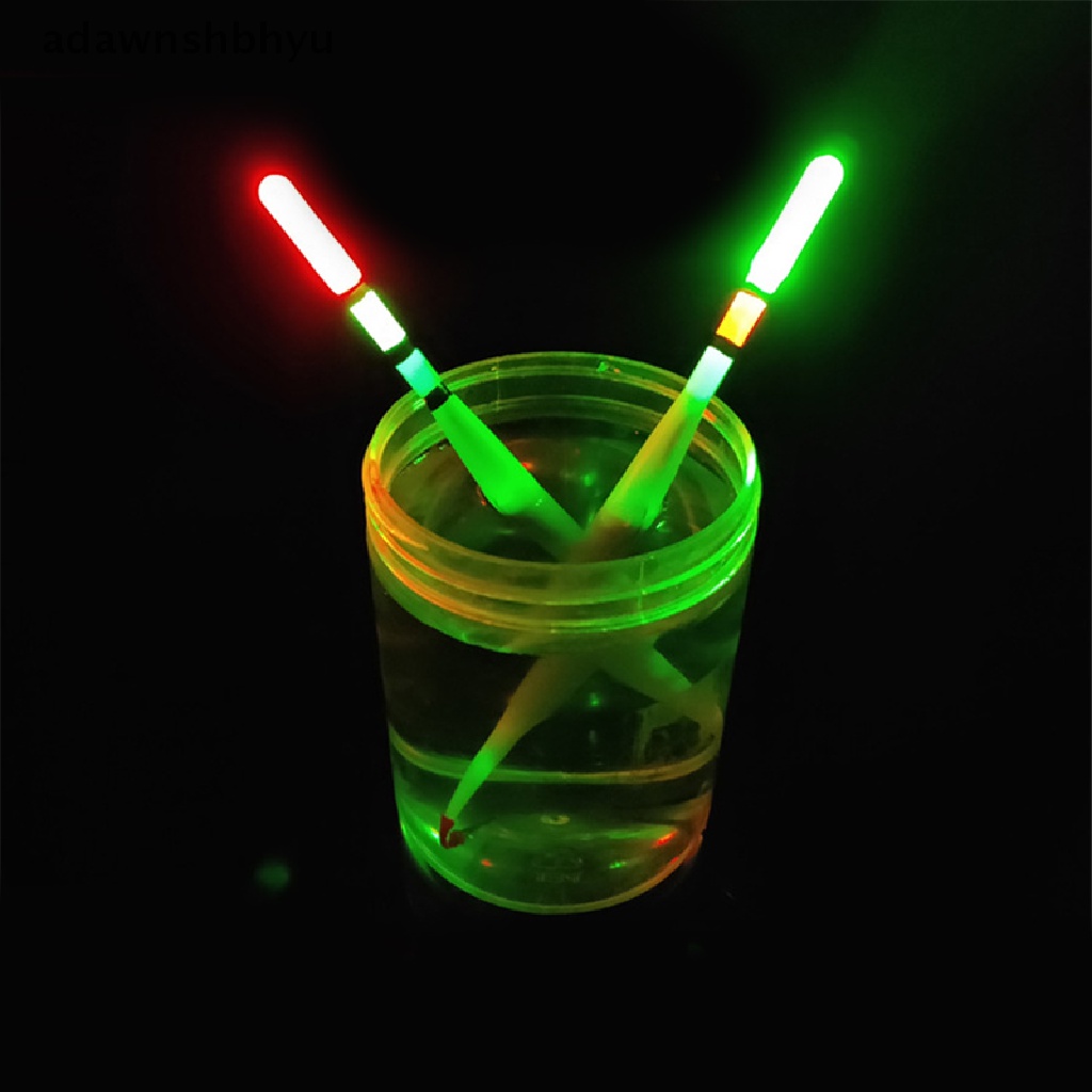 Adawnshbhyu 2pcs Pelampung Memancing Lampu Pelampung Elektrik LED Dalam Air Dalam Fishing Tackle Bobber