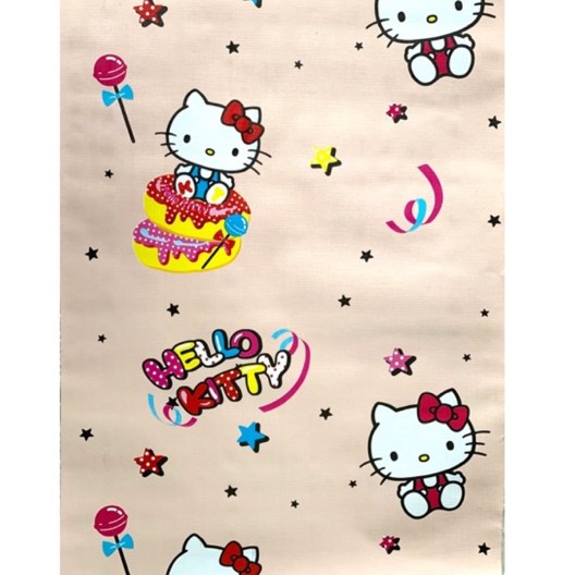 Wallpaper Dinding Hello Kitty Pink Star 6331 45 cm x 10 M  Shopee  