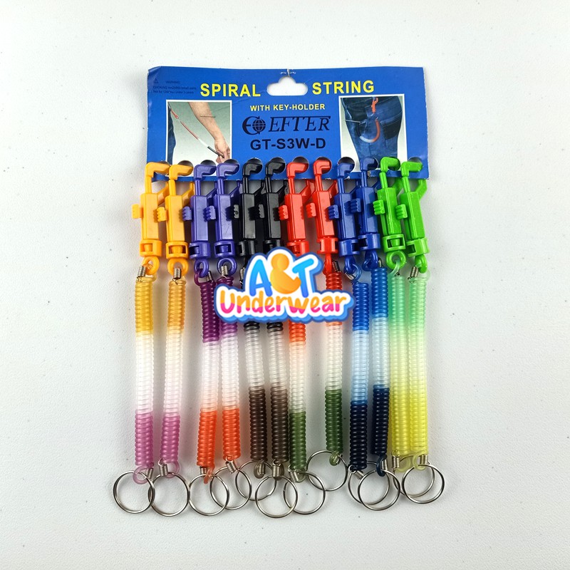 AT240-2 PCS Gantungan Kunci Spiral/Gantungan Kunci Motor