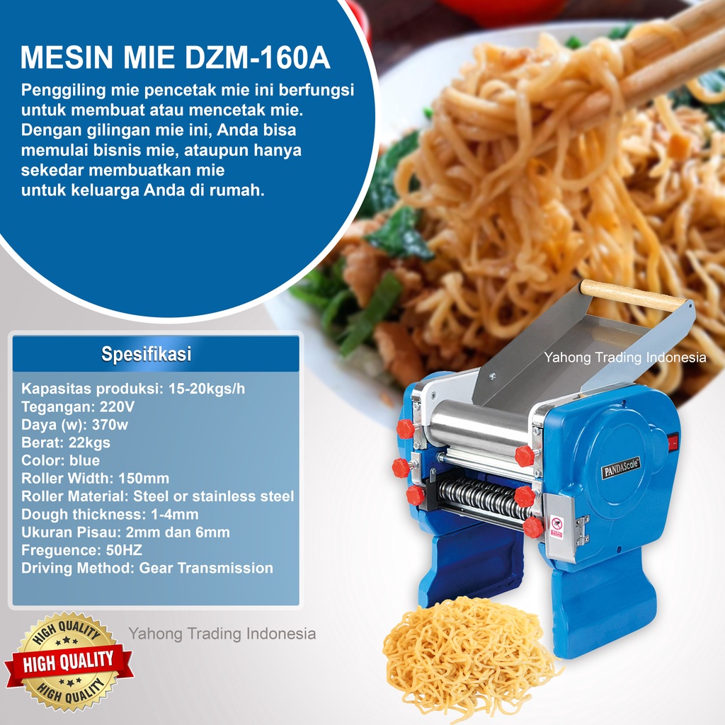 Jual Mesin Giling Penggiling Mie Noodle Maker Dzm 160 Shopee Indonesia