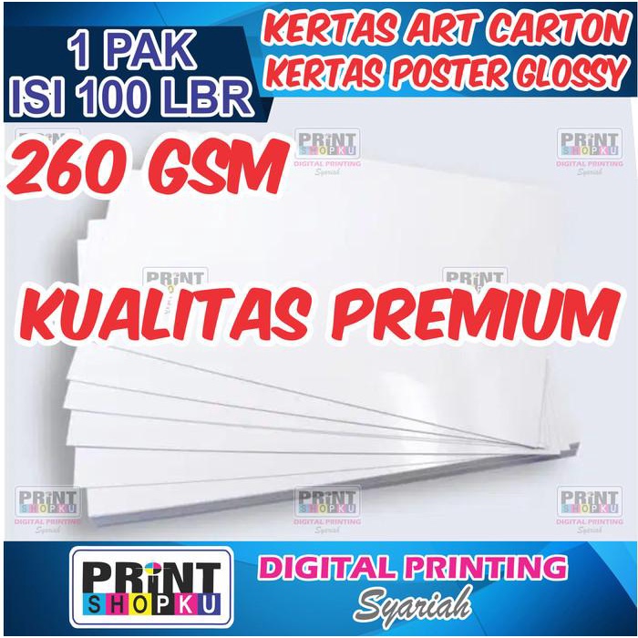 

Kertas Art Carton 260 Gsm