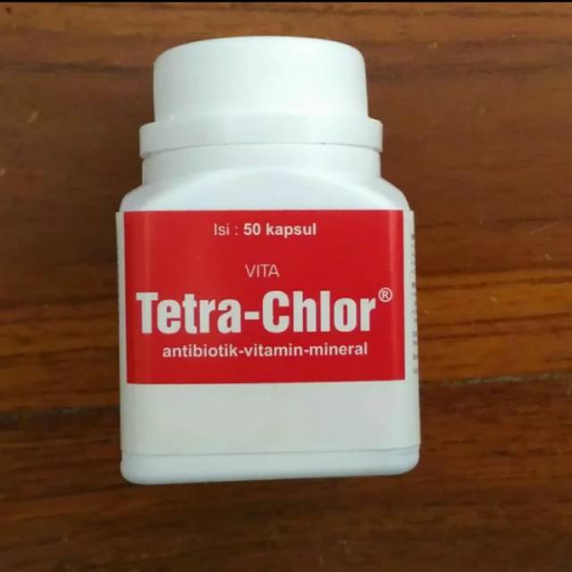 Jual Vita Tetrachlor Medion Vita Tetra chlor kapsul obat antibiotik mineral  pilek snot crd ngorok ayam Indonesia|Shopee Indonesia