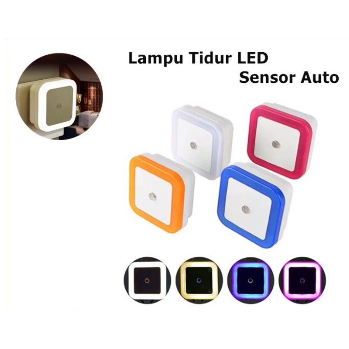 Lampu Tidur Otomatis Lampu Tidur Led Kotak Lampu Tidur Mini