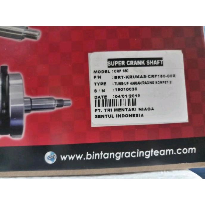 Super Crank Shaft Brt Crf 150 Kruk As Brt Crf Naik Stroke 4.2Mm P