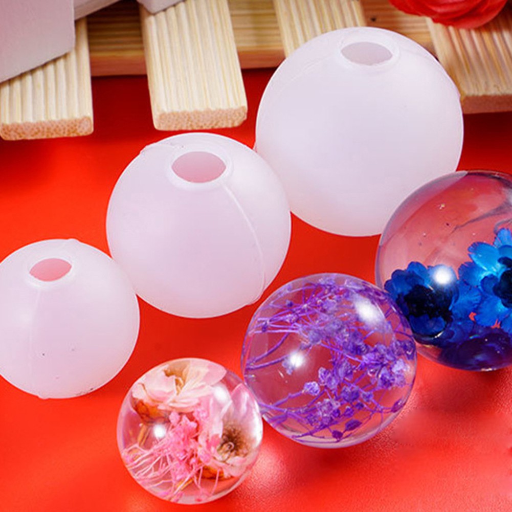 【SALE】20/25/30mm Round Sphere Silicone Mould Resin Molds Handmade Jewelry Tools DIY Jewelry Making