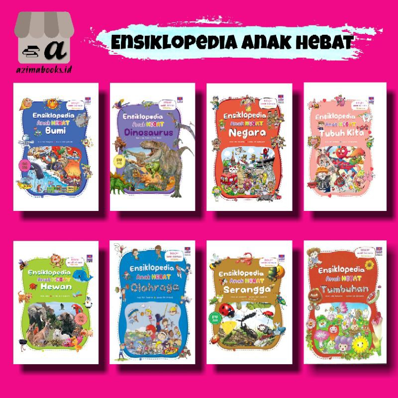 BUKU ENSIKLOPEDIA ANAK HEBAT BUMI DINOSAURUS NEGARA TUBUH KITA HEWAN OLAHRAGA SERANGGA TUMBUHAN