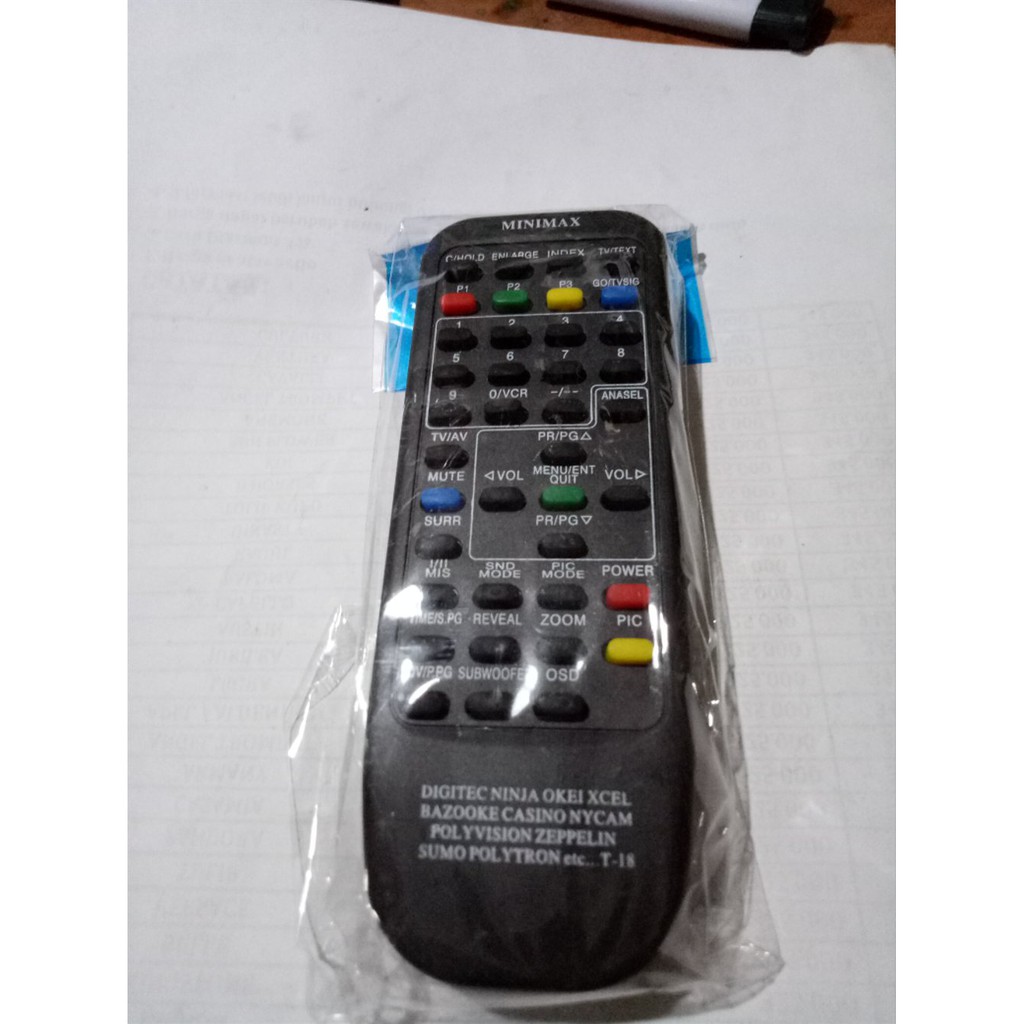 remote tv polytron segala type. tivi tabung