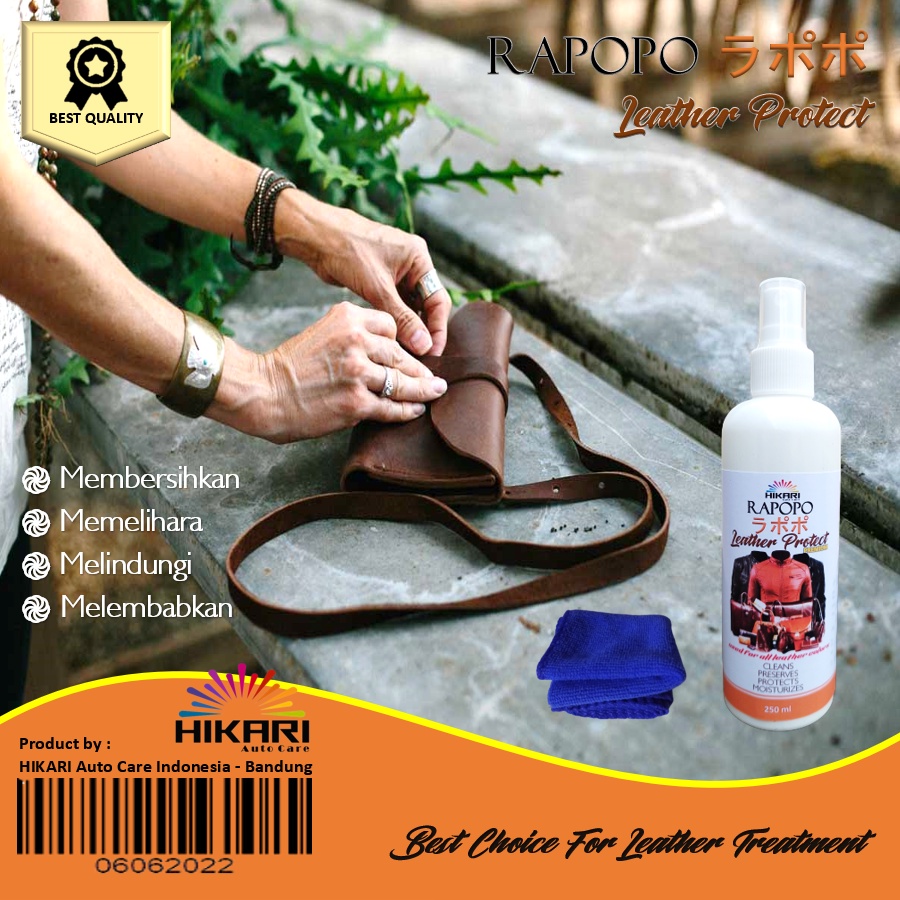 [COD] 250 ML Leather Protect Cleaner Pembersih &amp; Perawatan Tas Sepatu Sofa Jok Berbahan  Kulit Sintesis dan Vinyl