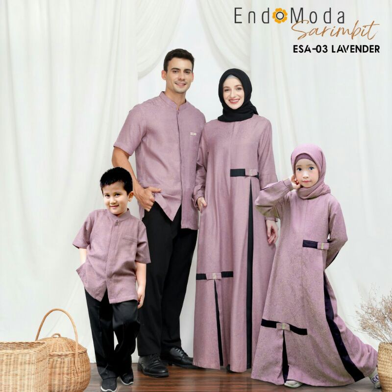 GAMIS ENDOMODA ESA 03 LAVENDER TERBARU ENDOMODA SARIMBIT 2021