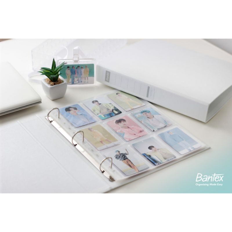 

Bantex PhotoCard Album A4 3 ring binder pastel tropical dan bubble gum color + sleeve / pocket [ TheBestOne ]