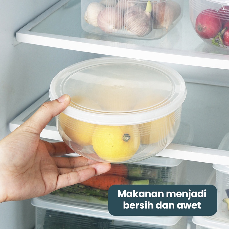 Dejavu Food Container Kulkas Toples Plastik Tempat Makanan Kotak Kecil Storage Kontainer Box Toples