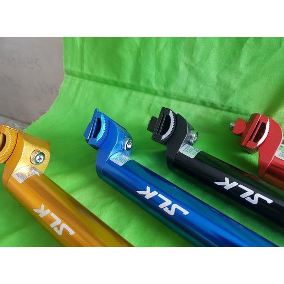 PROMO !! SEATPOST SELI FOLDING BIKE SEPEDA LIPAT ALLOY TAIWAN 31.8 MM .. BUKAN LITEPRO  BISA