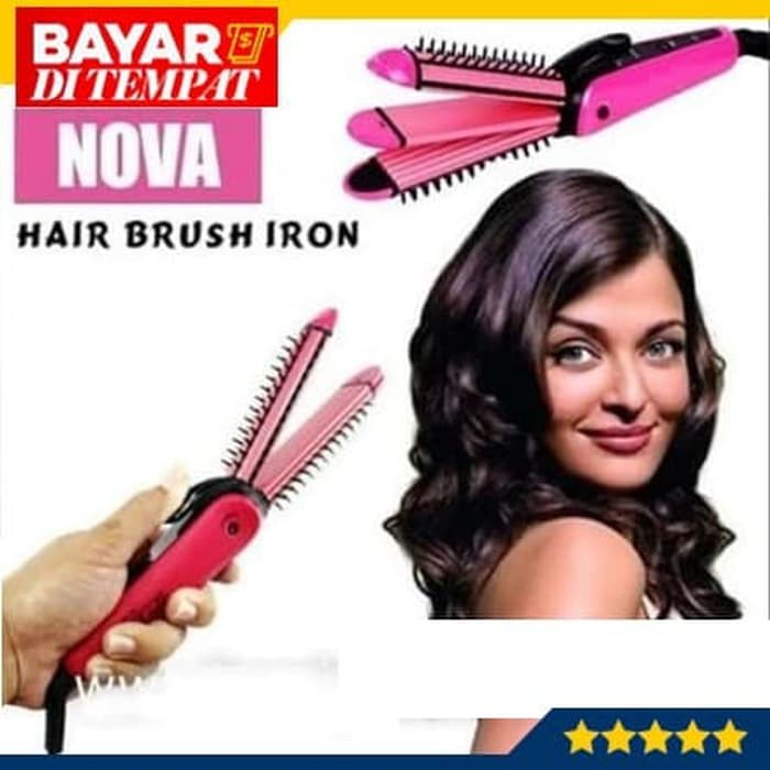 Catok Sisir Rambut Nova NHC 8890 3 in 1