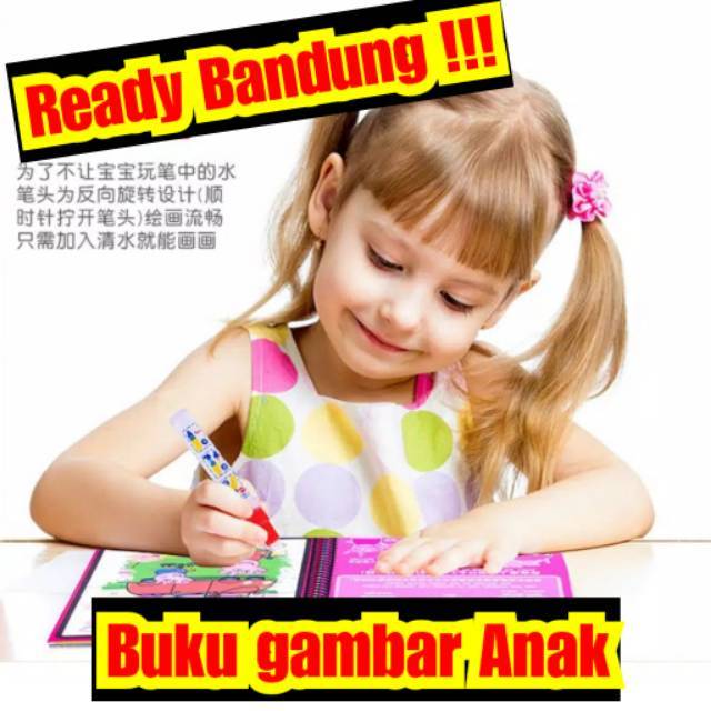 READY BANDUNG , MAGIC WATER BOOK, buku menggambar anak, buku gambar anak