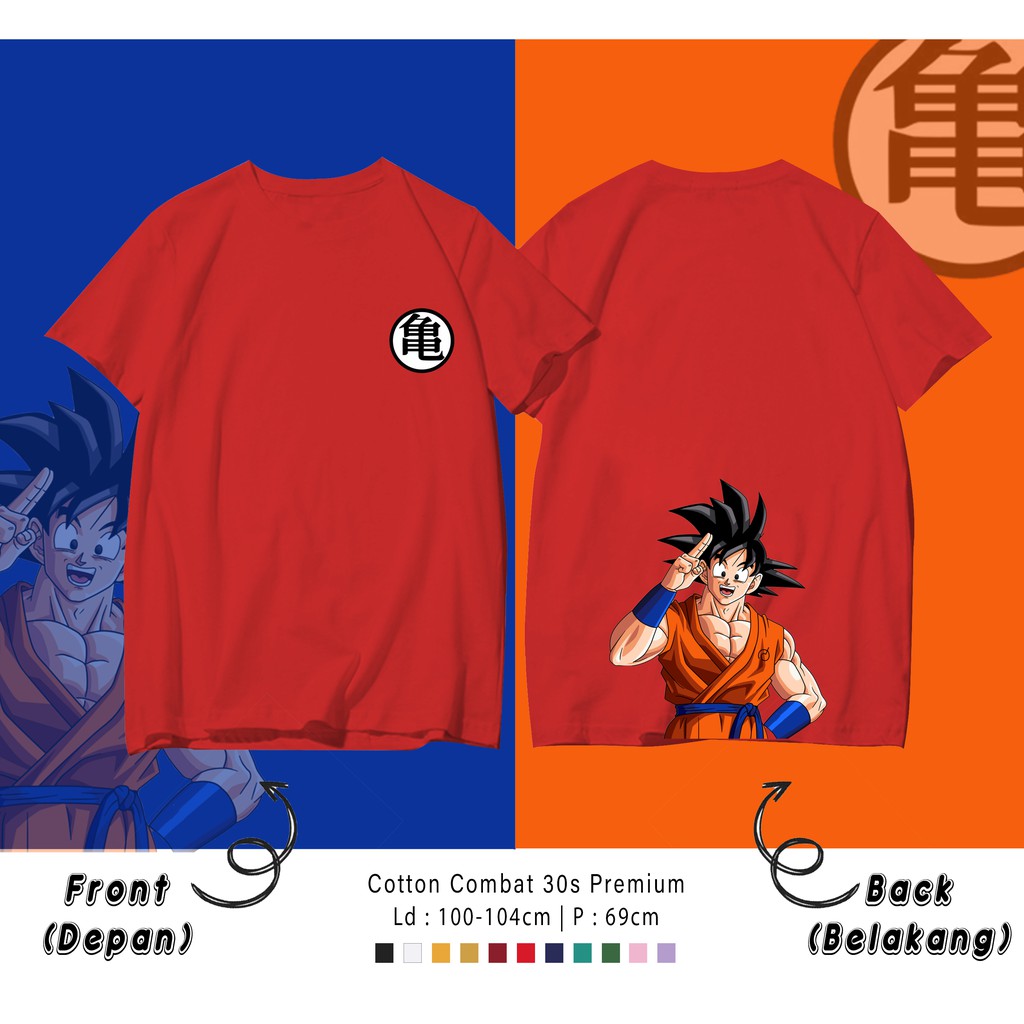 DRAGON BALL  / TERMURAH BAJU KAOS KATUN WANITA/ PRIA UNISEX LENGAN PENDEK / TUMBLR TEE /  OVERSIZE