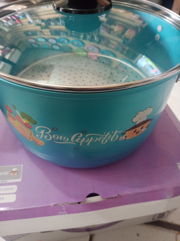 Maspion Mikado Stylish Panci Dandang Alcor Steamer 24cm - Random