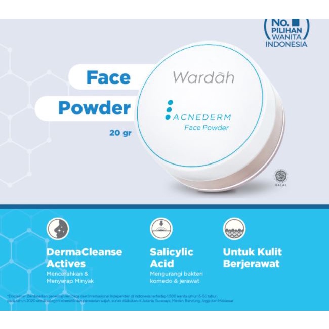 ☘️Yuri Kosmetik☘️ Wardah Acnederm Face Powder