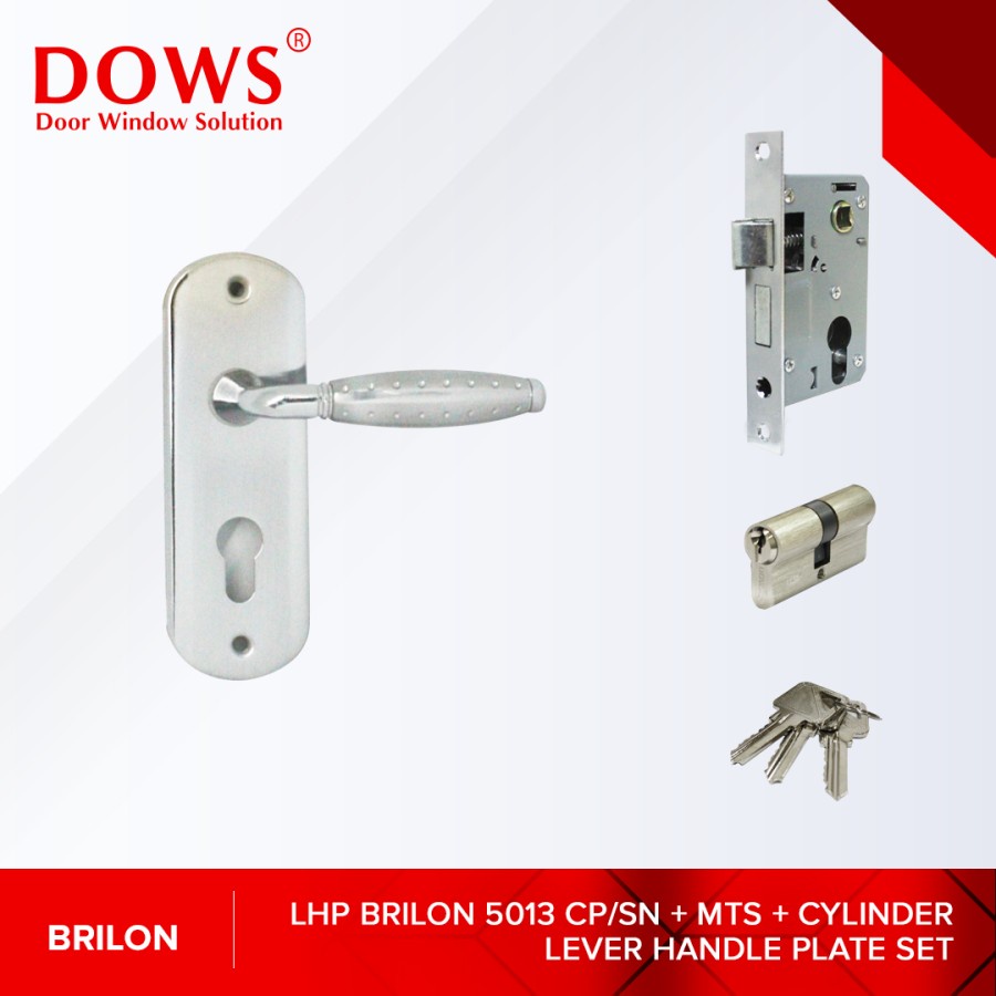 KUNCI PINTU KECIL BRILON LHP 5013 | KUNCI PINTU SET KOMPLIT