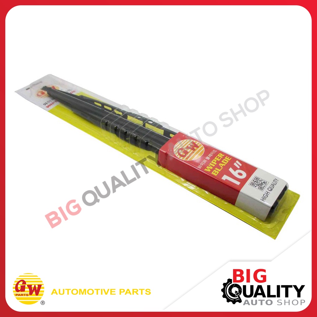 Karet kipas Kaca Wiper Blade Plat 1 Tingkat Universal 16 Inch