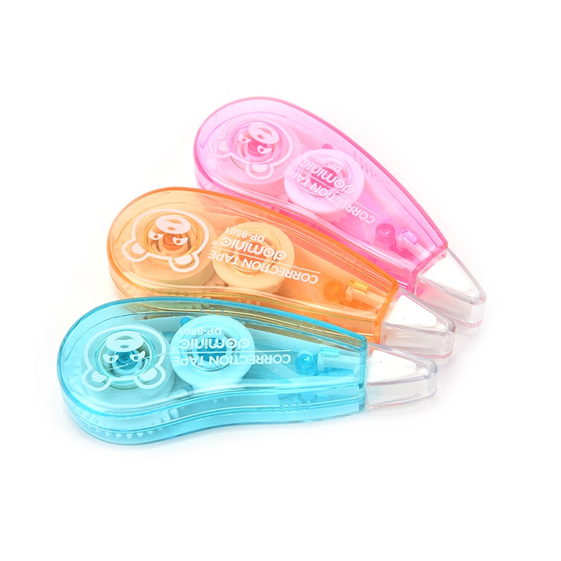 (LUCKID) 1pc Correction Tape / Tip-Ex Kertas Roller Warna Putih Untuk Sekolah / Kantor