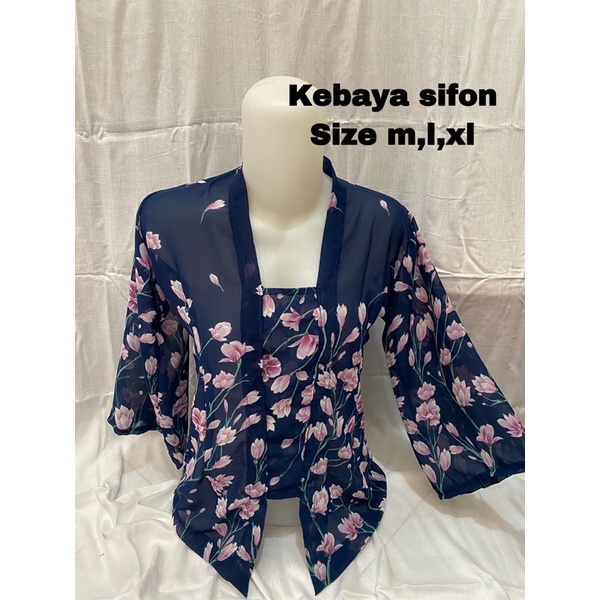 kebaya sifon motif bunga kebaya sifon jumbo murah kebaya sifon termurah kebaya bali murah pakaian ad