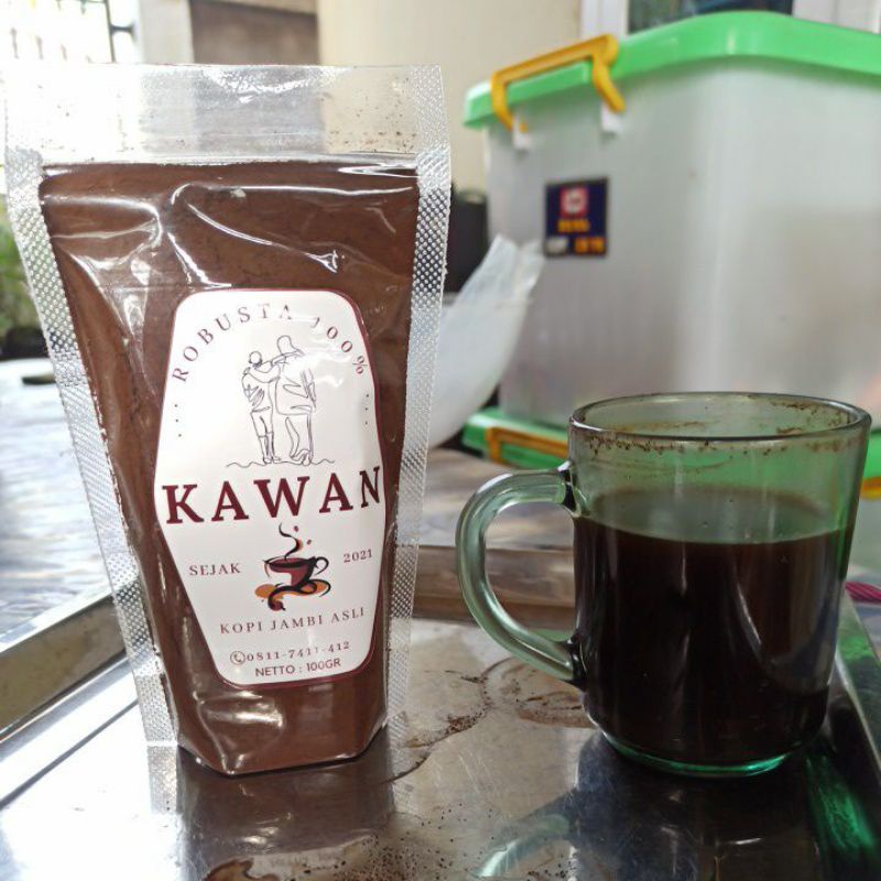 

KOPI KAWAN ROBUSTA 100% kopi jambi asli kemasan 100gr