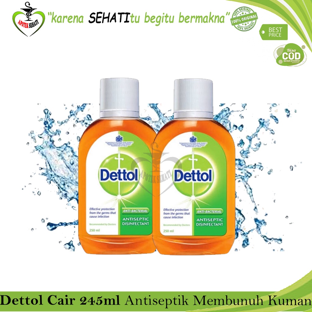 Original Dettol Antiseptic Liquid Botol Anti Bakeri Cairan Antiseptik