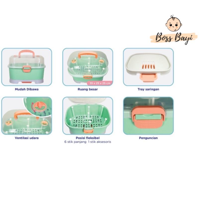 BABY SAFE Portable Drying Rack DR006 / Rak Pengering Botol