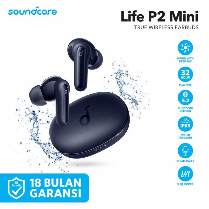 Anker TWS Soundcore Life P2 Mini - SKU : A3944 - Garansi Resmi 18 Bulan