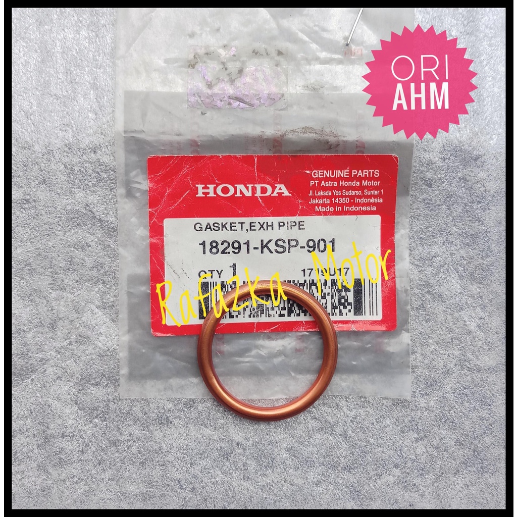 Paking Gasket Knalpot Gasket Exh Pipe Honda CB150 Verza Verza 150 18291KSP901 ORI AHM