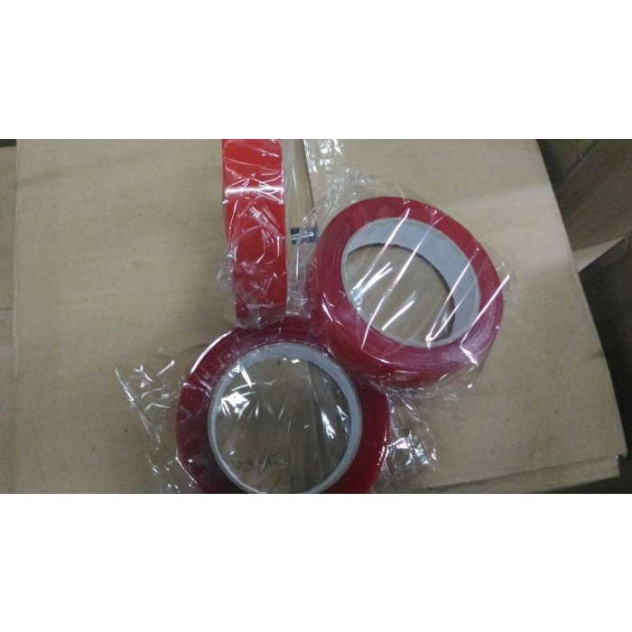 

Gilaa!!! Double Tape Clear/Bening Vst Korea Uk 24 Mm X 4,5Mtr Bergaransi
