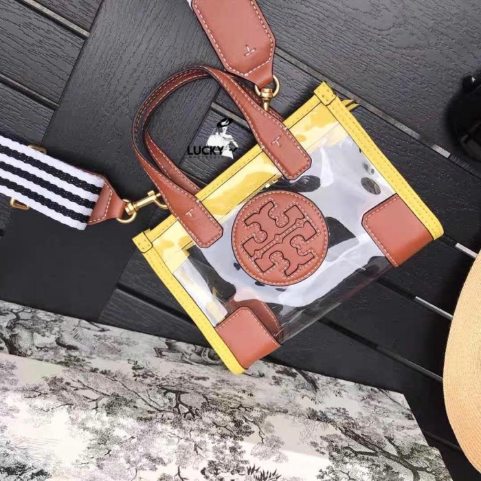 Tory Burch Ella Clear Micro Tote - ORIGINAL 100%