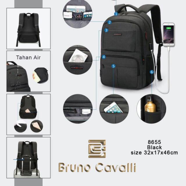 Tas ransel bruno cavalli 8655