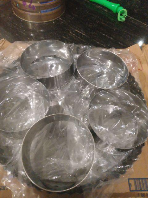 Ring Roti Ring Burger Ring Mousse Ring Tartlet Ring Cutter Round Bulat 5pcs